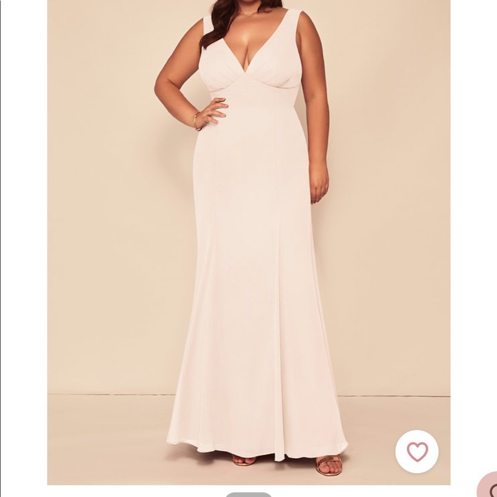 Azazie Christiana Rose Petal size 14 bridesmaid dress.